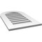 Ekena Millwork Round Top Surface Mount PVC Gable Vent: Functional, w/ 3-1/2"W x 1"P Standard Frame, 18"W x 30"H GVPRT18X3001SF - alternate 3